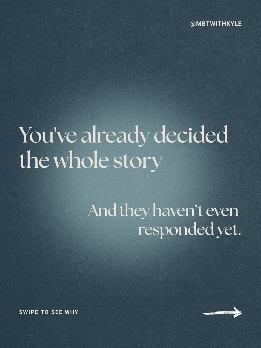 When the mind decides the whole story too soon